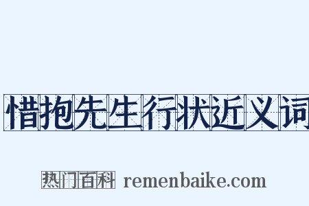 惜抱先生行状近义词是什么意思的图片